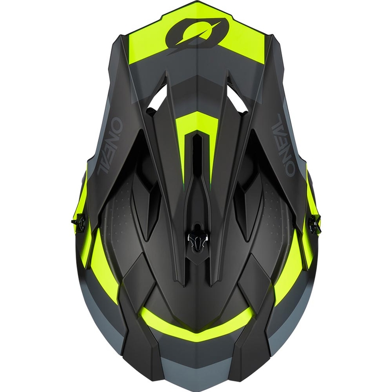Motokrosová helma O´Neal 2SRS Spyde matná černo-šedo-fluo žlutá
