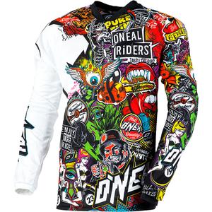 Motokrosový dres O'Neal Mayhem Crank černo-multi color
