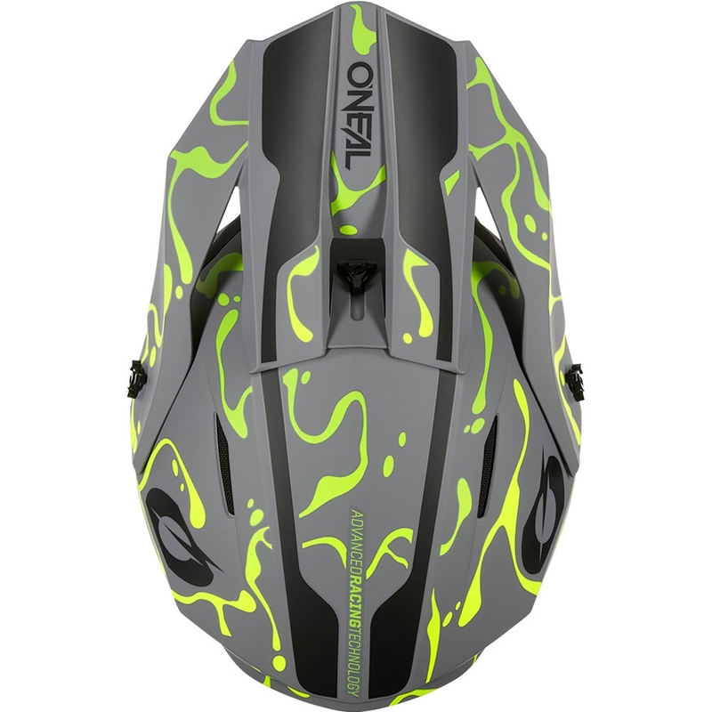 Motokrosová helma O´Neal 1SRS Splash matná šedo-fluo žlutá
