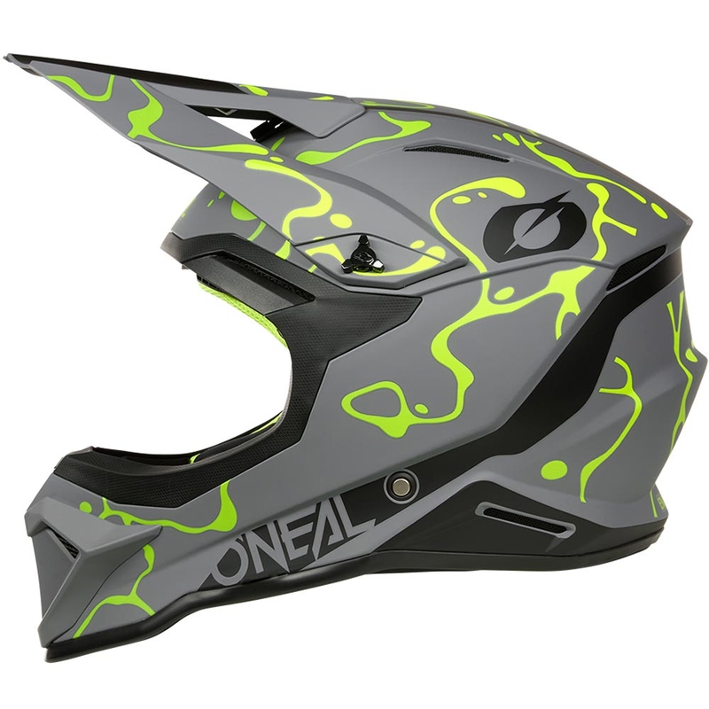 Motokrosová helma O´Neal 1SRS Splash matná šedo-fluo žlutá