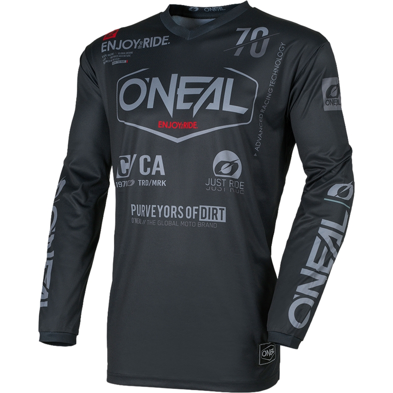 Motokrosový dres O'Neal Element Brand černo-šedý