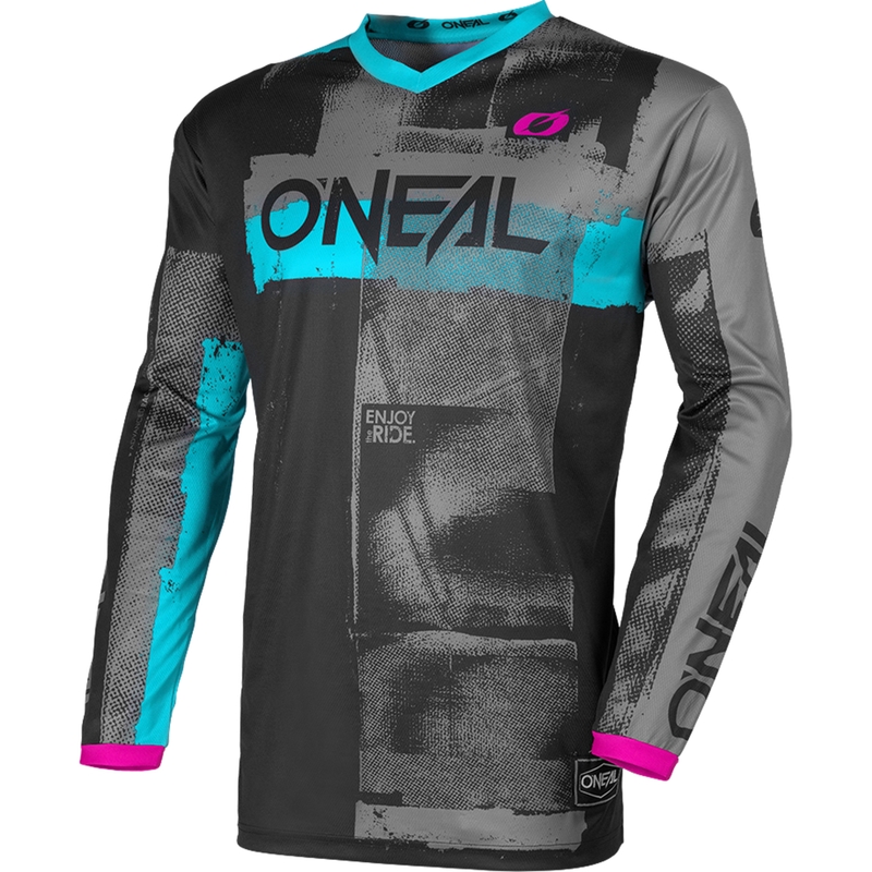 Dámský motokrosový dres O'Neal Element Roller černo-modrý