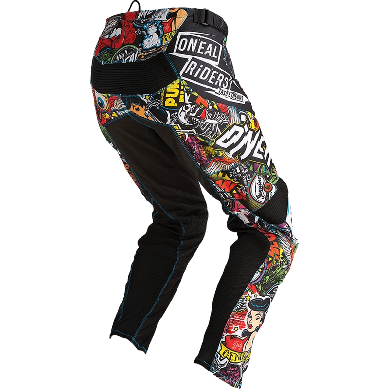 Motokrosové kalhoty O'Neal Mayhem Crank černo-multi color
