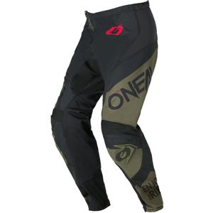 Motokrosové kalhoty O'Neal Element Racewear černo-olivové