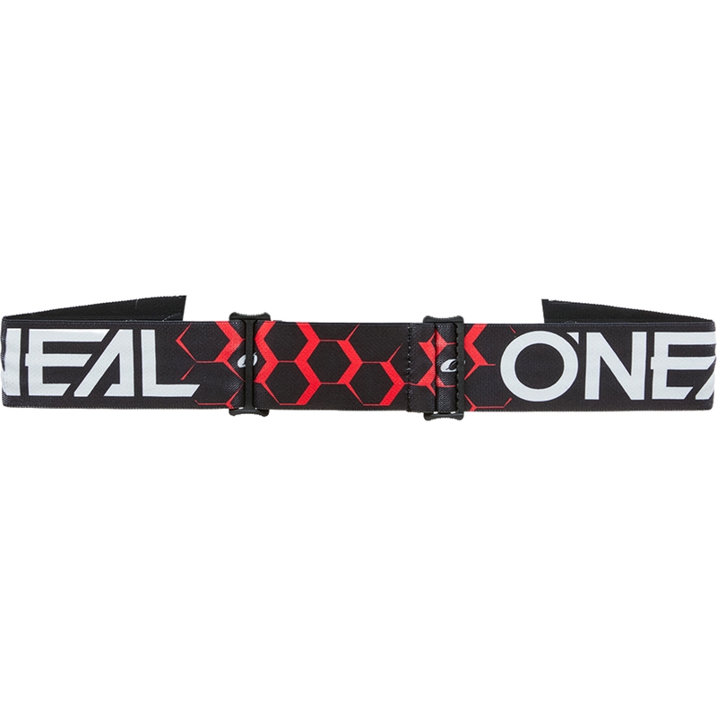 Motokrosové brýle O´Neal B-33 Hexa černo-červené (iridiově červené plexi)