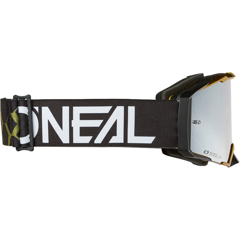 Motokrosové brýle O´Neal B-33 Hexa černo-zlaté (stříbrné zrcadlové plexi)