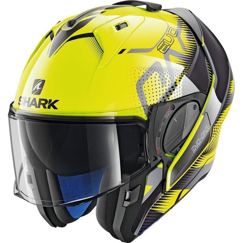 Překlápěcí přilba SHARK EVO-ONE 2 Keenser žluto-černá výprodej