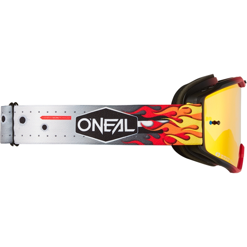 Motokrosové brýle O´Neal B-10 HR multi color (iridiově červené plexi)