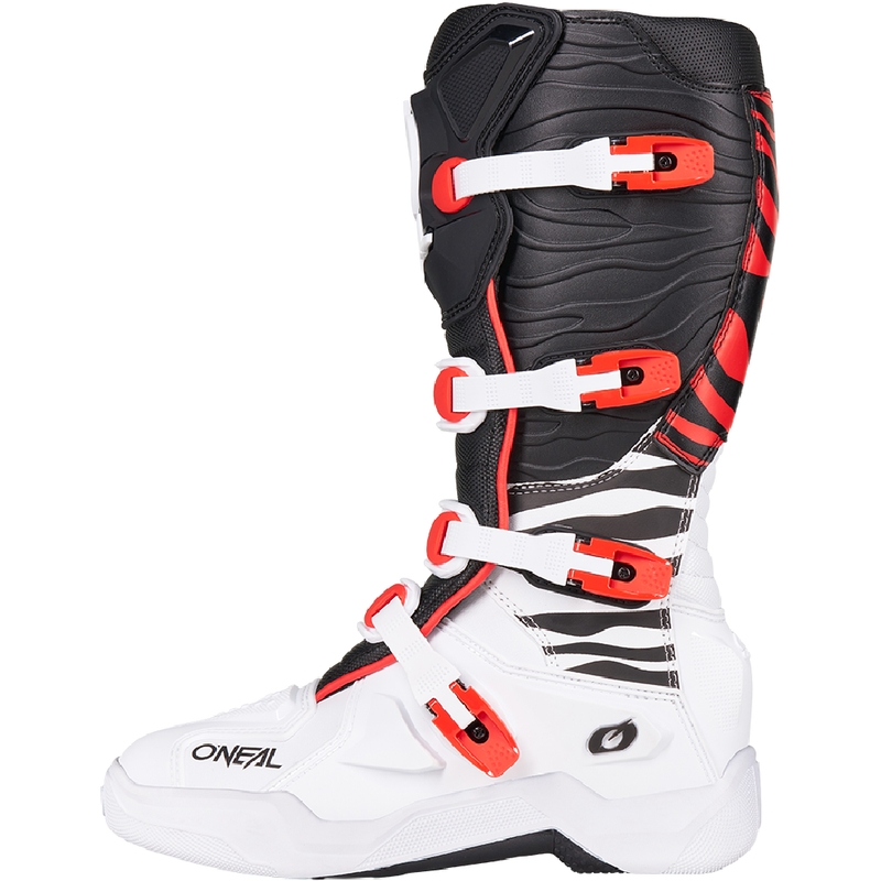 Motokrosové boty O´Neal 3SRS Zebra černo-bílo-červené