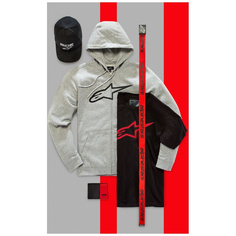 Pásek Alpinestars Linear Web Belt černo-červený