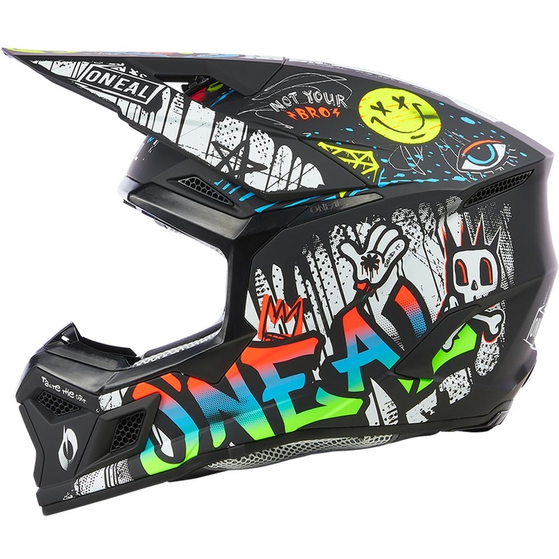 Dětská motokrosová helma O´Neal 3SRS Rancid černo-bílá