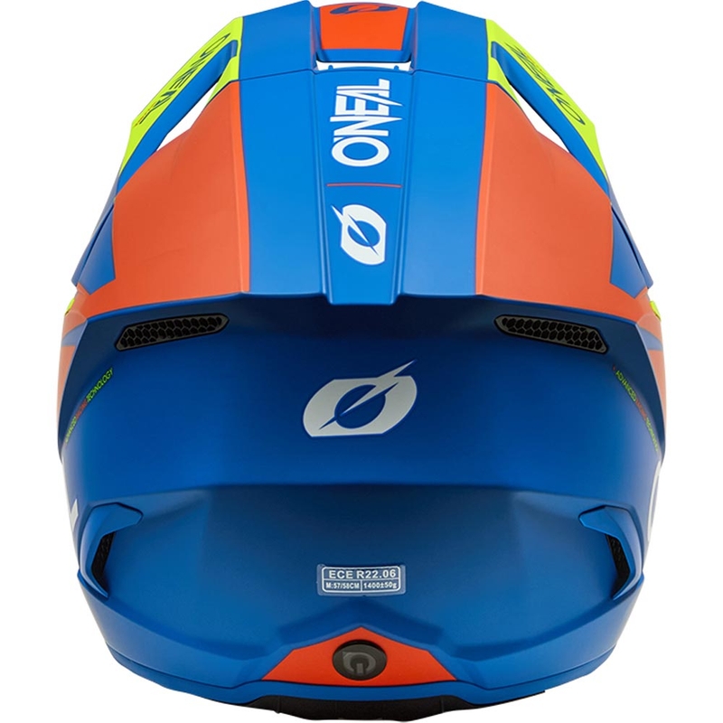 Dětská motokrosová helma O´Neal 3SRS Solid matná modro-fluo žlutá
