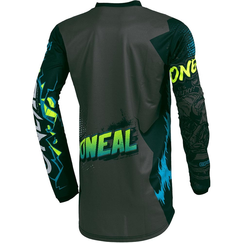 Dětský motokrosový dres O'Neal Element Villain šedý
