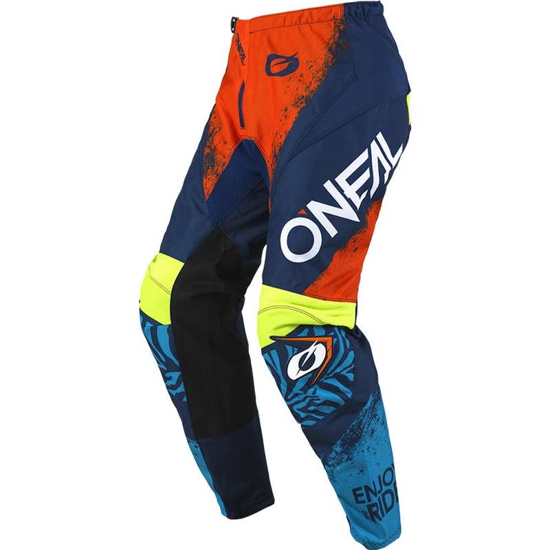 Dětské motokrosové kalhoty O'Neal Element Shocker modro-oranžové