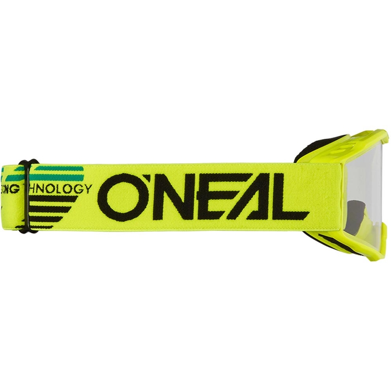 Dětské motokrosové brýle O'Neal B-10 Solid fluo žluté s čirým plexi
