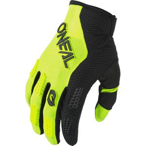 Dětské motokrosové rukavice O´Neal Element Racewear černo-fluo žluté