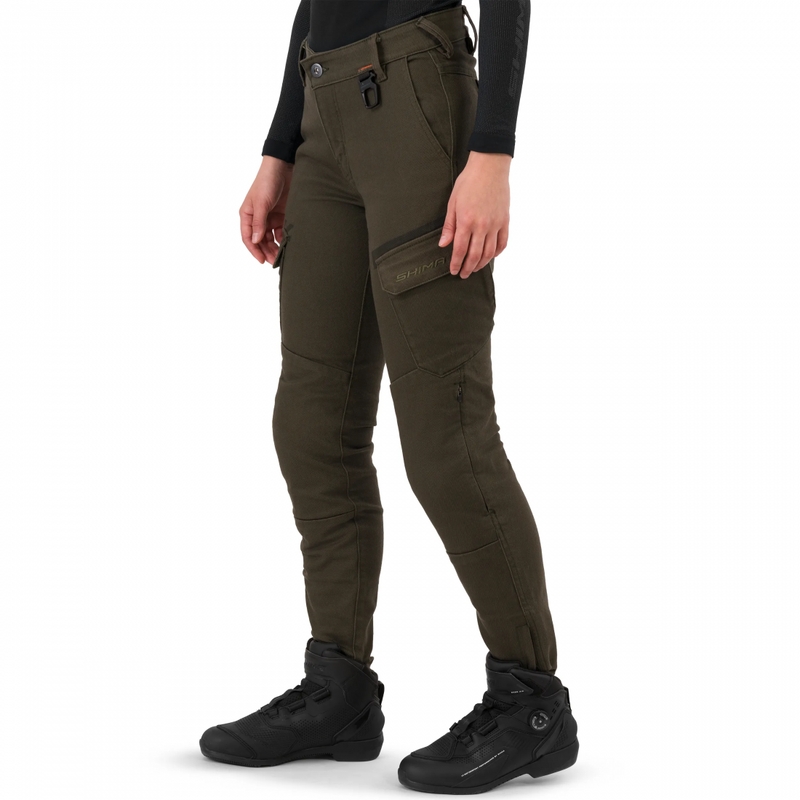 Dámské džíny na motorku Shima Recon zelené