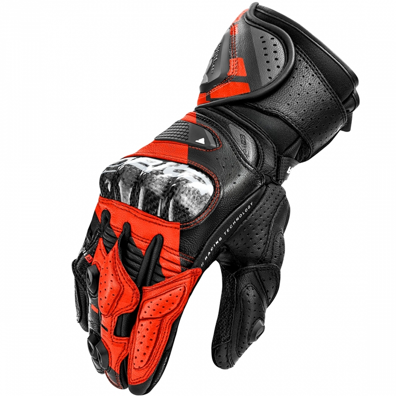 Rukavice na motorku Shima RS-3 fluo červené