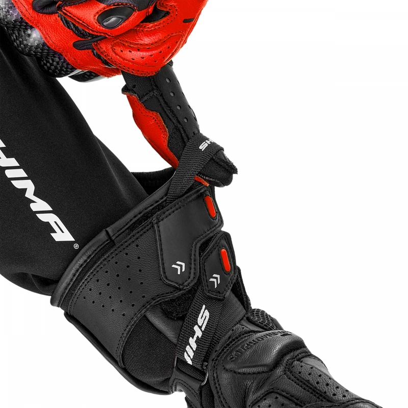 Rukavice na motorku Shima RS-3 fluo červené