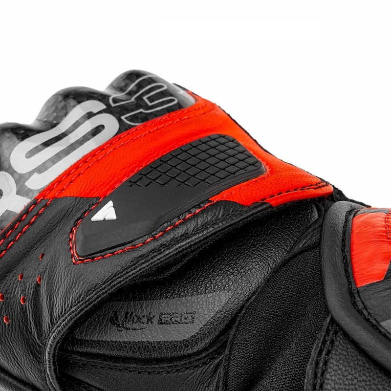 Rukavice na motorku Shima RS-3 fluo červené