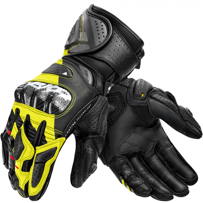 Rukavice na motorku Shima RS-3 fluo žluté