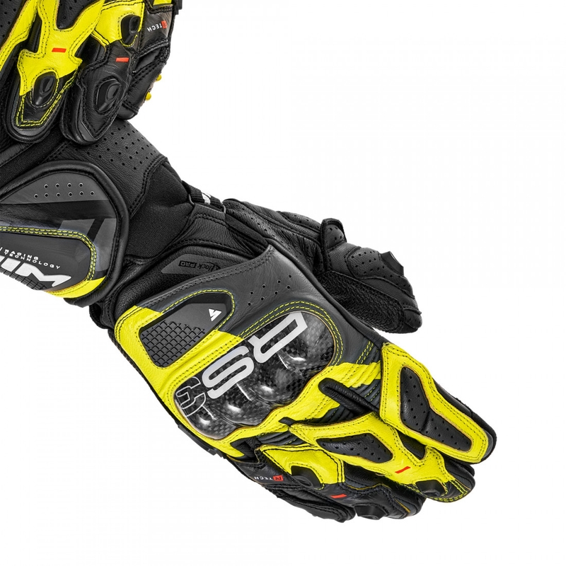 Rukavice na motorku Shima RS-3 fluo žluté