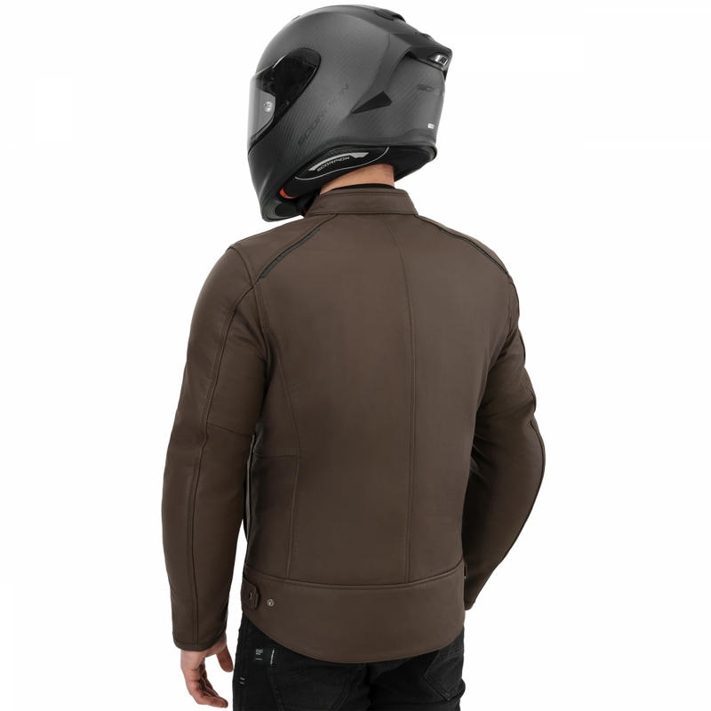 Kožená bunda na motorku Shima Hunter 3.0 hnědá