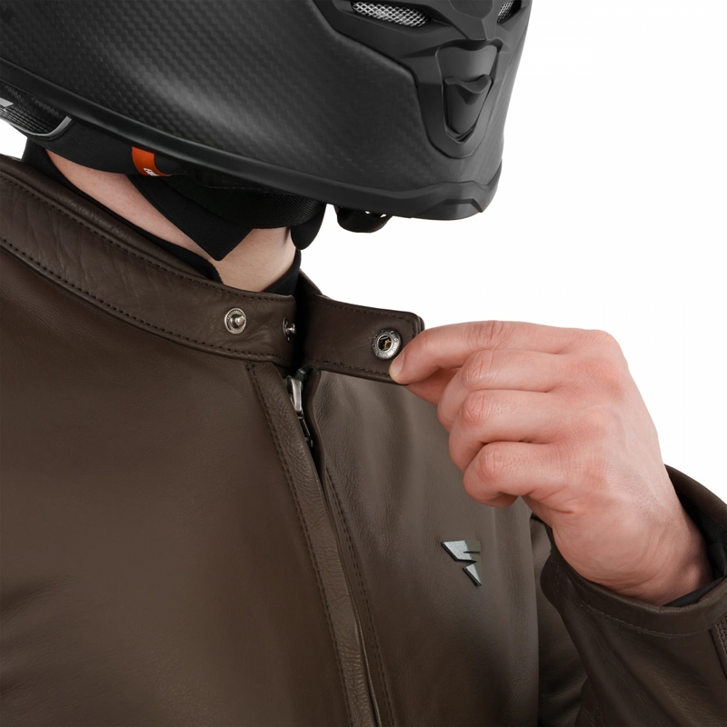 Kožená bunda na motorku Shima Hunter 3.0 hnědá