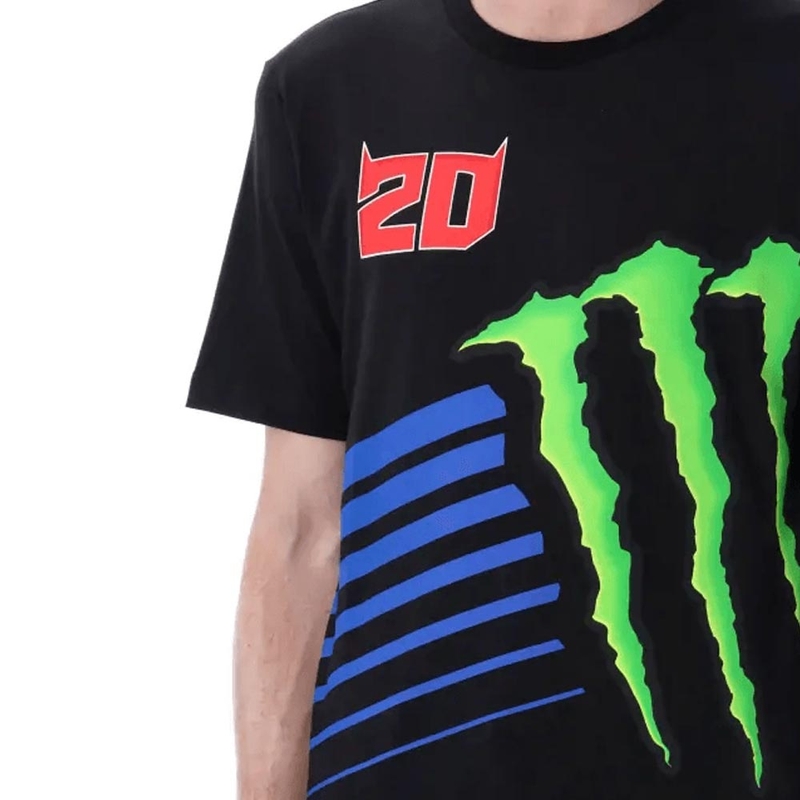 Tričko Fabio Quartararo Monster Energy Logo černé