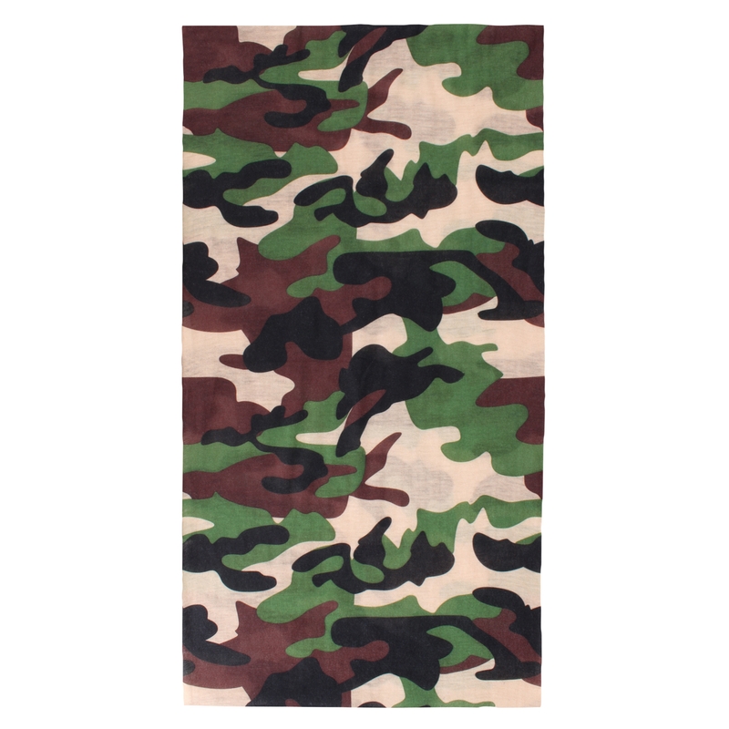 Multifunkční šátek na motorku RSA Camo zelený