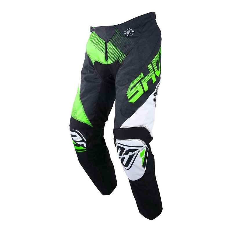 Komplet (dres + kalhoty) Shot DEVO Ultimate černo-fluo zelený