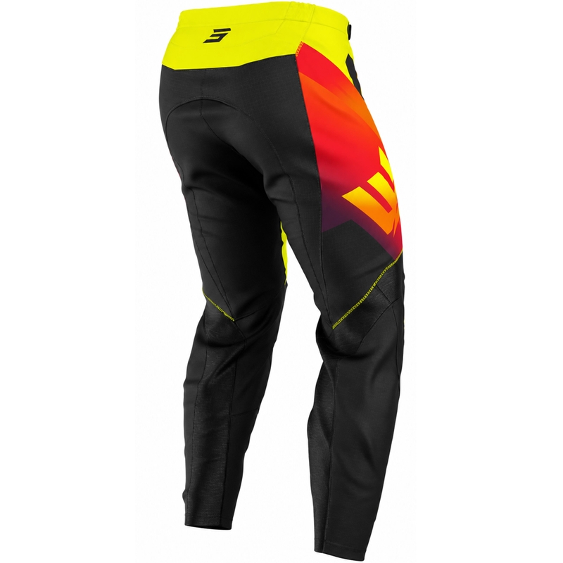 Dětské motokrosové kalhoty Shot Draw Rocket fluo žluté