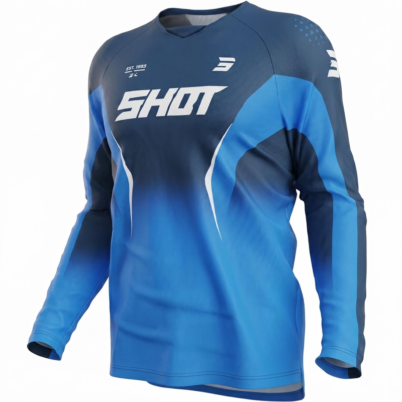 Motokrosový dres Shot Draw Clash modrý