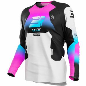 Dětský motokrosový dres Shot Draw Rocket růžový
