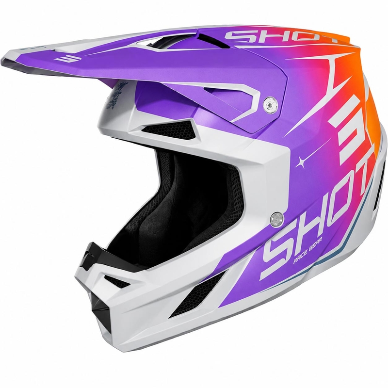 Motokrosová helma Shot Speed Side matná fialová