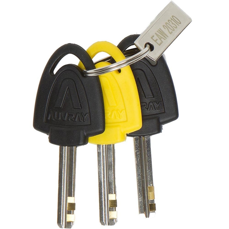 Zámek na brzdový kotouč Auvray B-Lock 14 s alarmem ocelově stříbrný