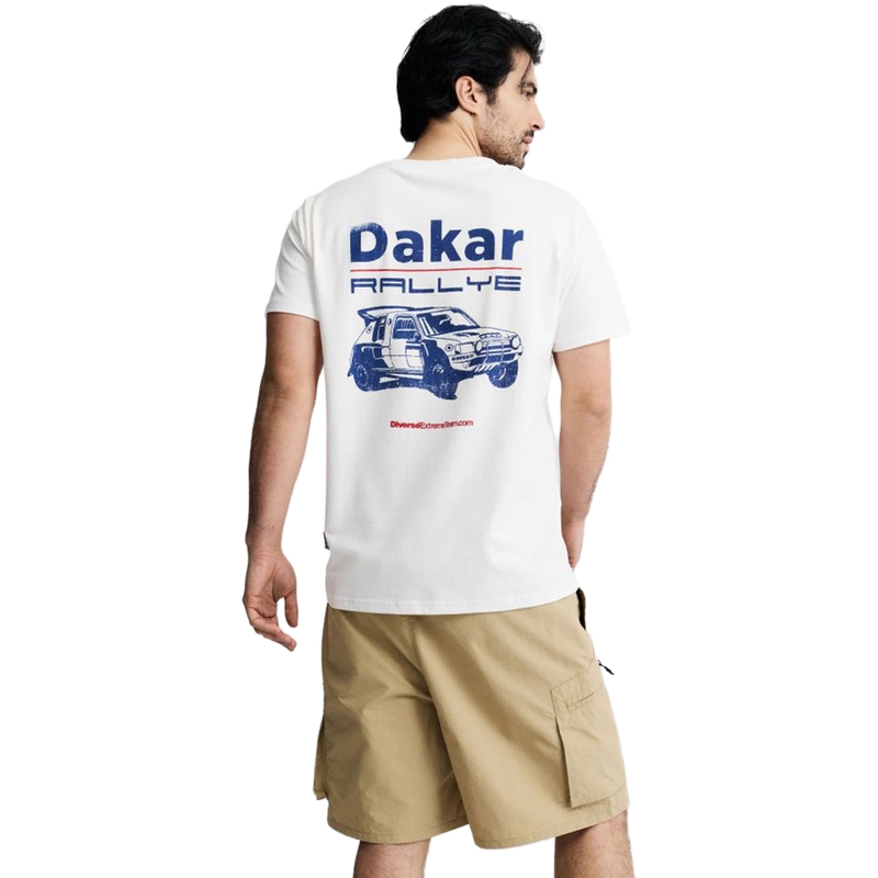 Tričko Dakar Car bílé