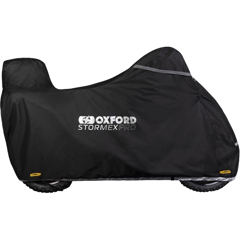 Plachta na motorku Oxford Stormex Pro (s prostorem pro kufr) černá