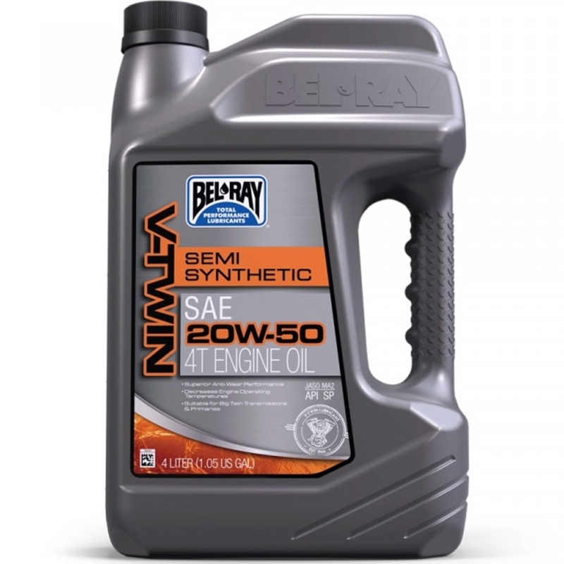 Motorový olej Bel-Ray V-TWIN SEMI SYNTHETIC 20W-50 4 l