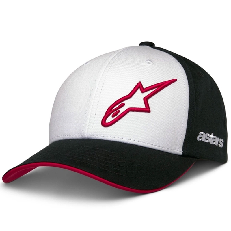 Kšiltovka Alpinestars Sessionized Snapback bílo-černo-červená