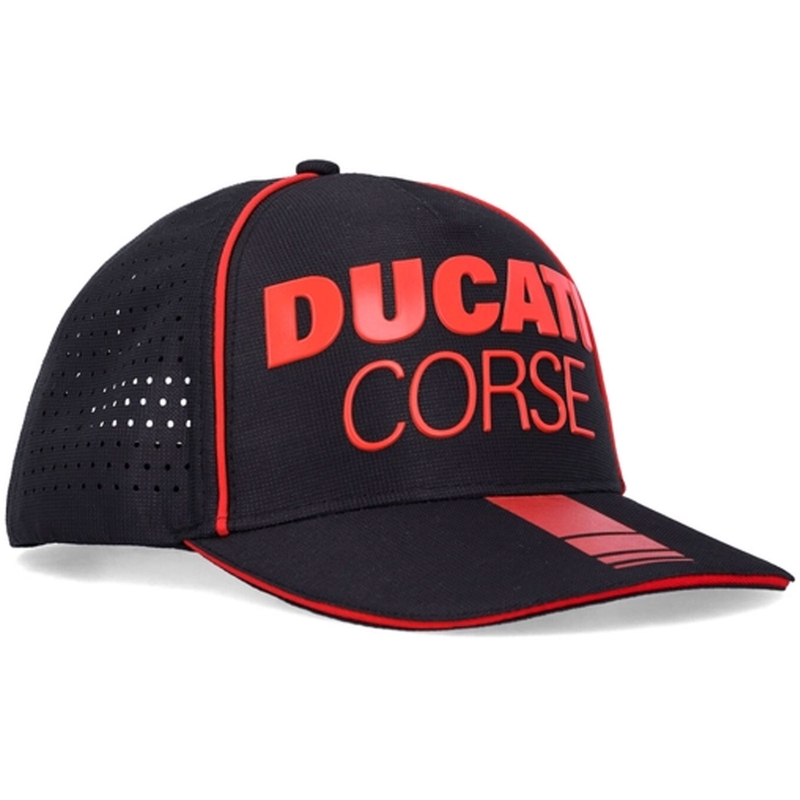 Kšiltovka Ducati Laser Performance Midvisor Cap černo-červená