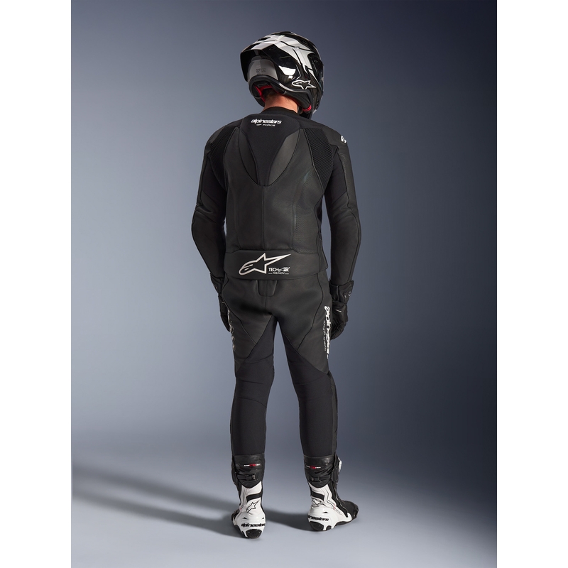 Dvoudílná kožená kombinéza Alpinestars GP Force V2 černo-bílá