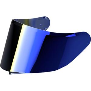 Plexi pro helmy na motorku Airoh Connor/Spark 2 zrcadlově modré