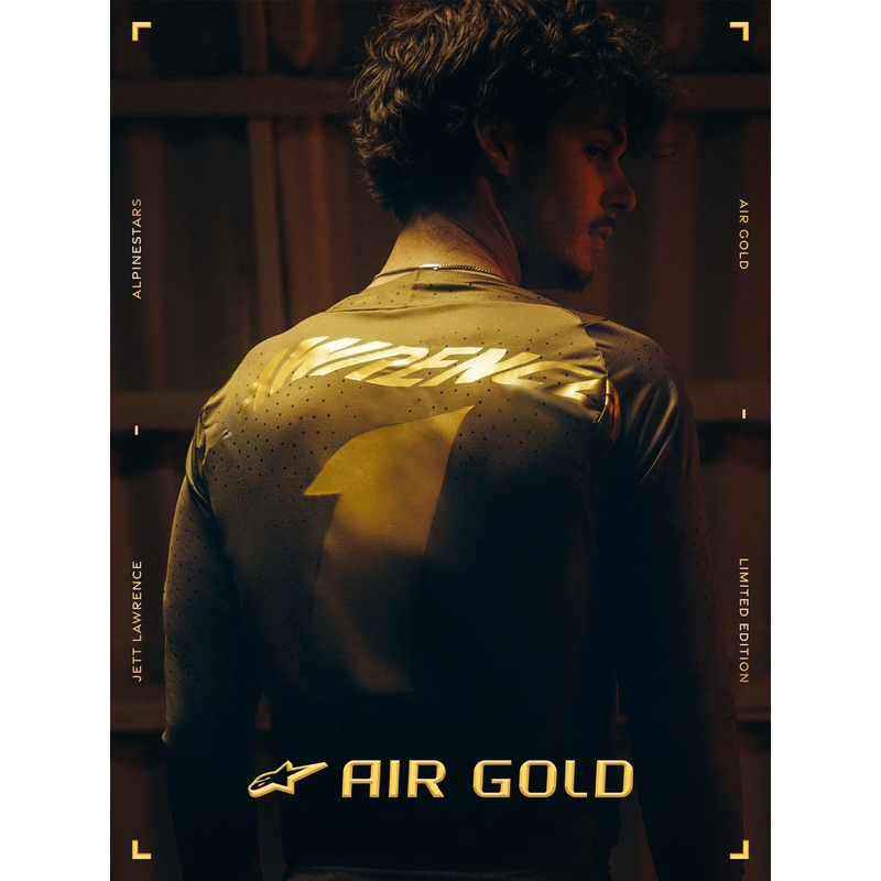 Boty na motorku Alpinestars TECH 10 limitovaná edice AIR GOLD hnědo zlaté