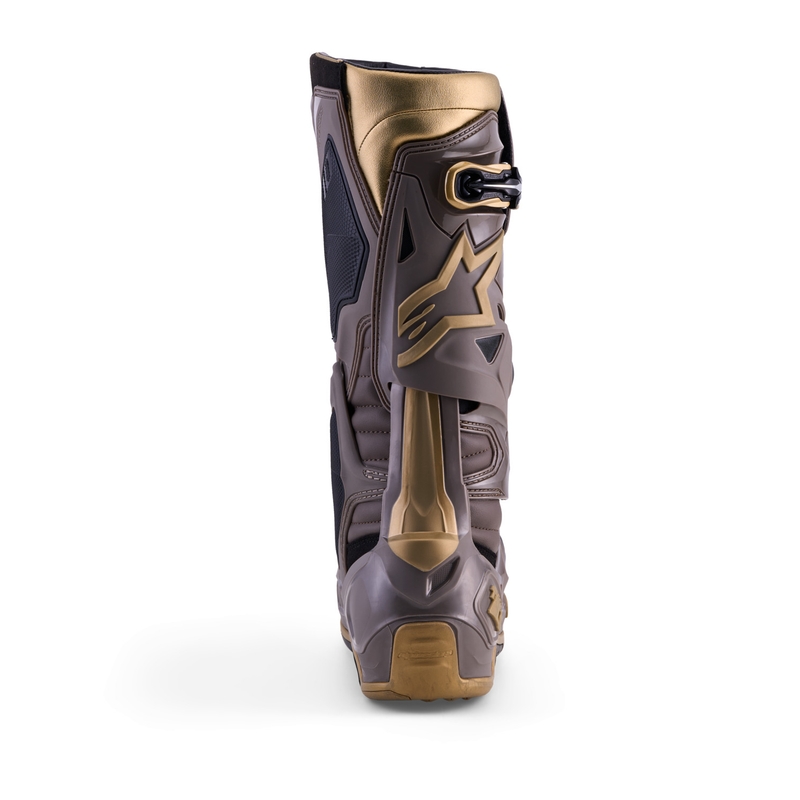 Boty na motorku Alpinestars TECH 10 limitovaná edice AIR GOLD hnědo zlaté