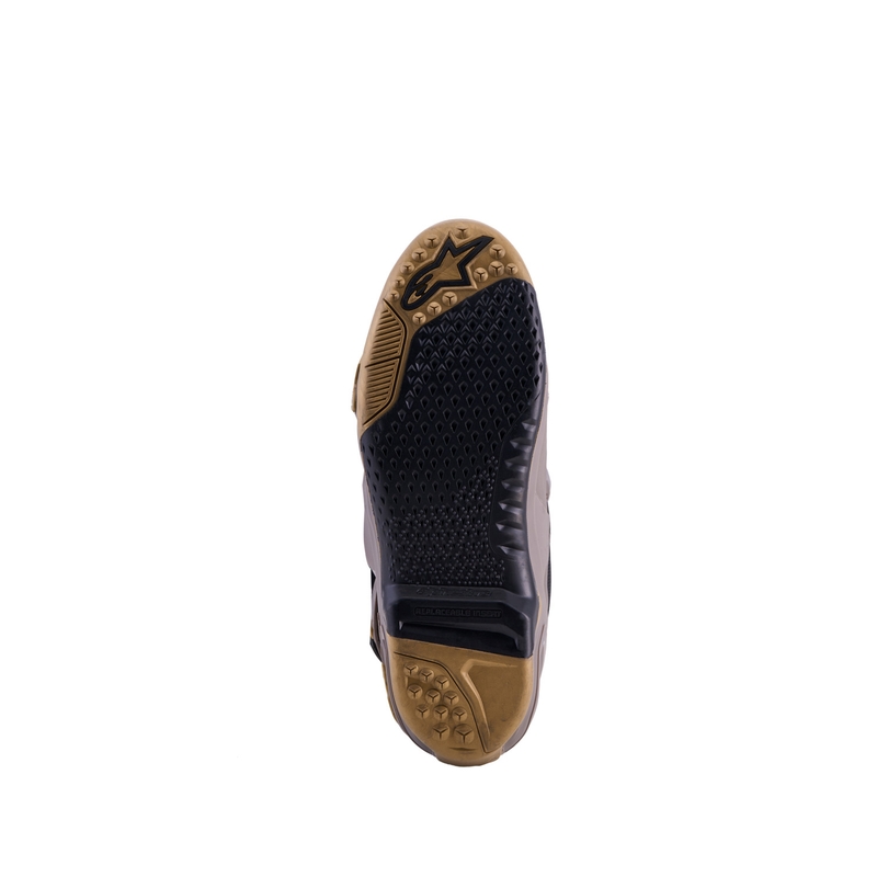 Boty na motorku Alpinestars TECH 10 limitovaná edice AIR GOLD hnědo zlaté
