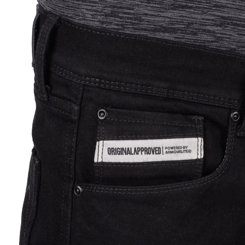 Džíny na motorku Oxford Original Approved Tailor AA černé