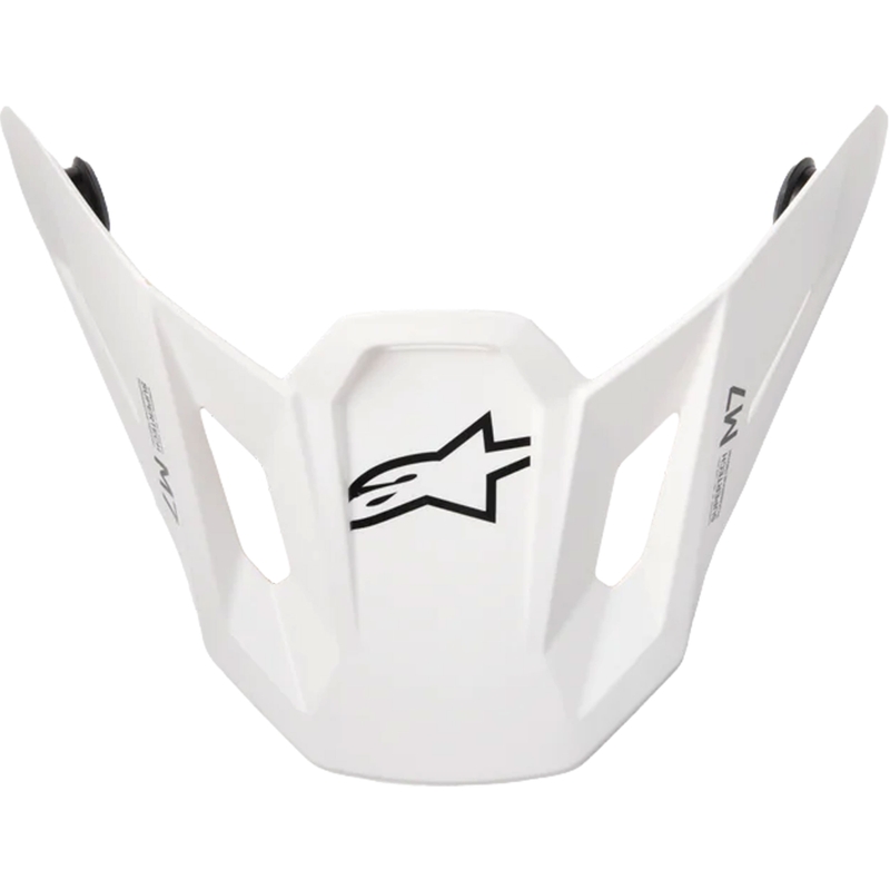 Kšilt pro helmy Alpinestars Supertech S-M7 Solid bílý