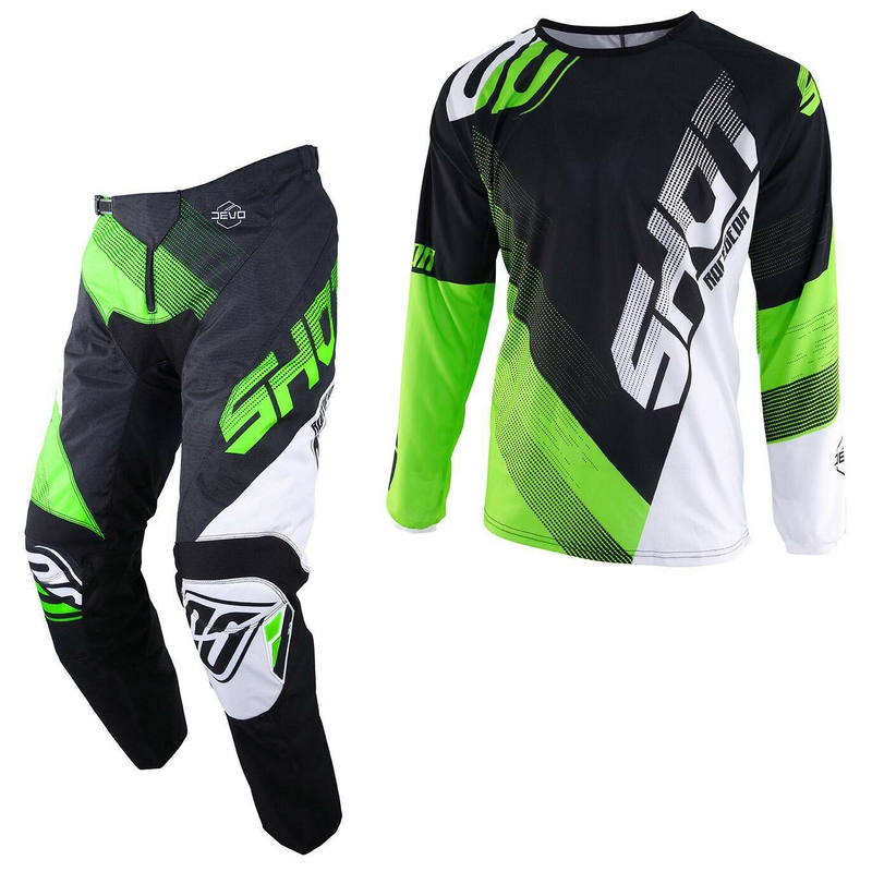 Komplet (dres + kalhoty) Shot DEVO Ultimate černo-fluo zelený(kopie)