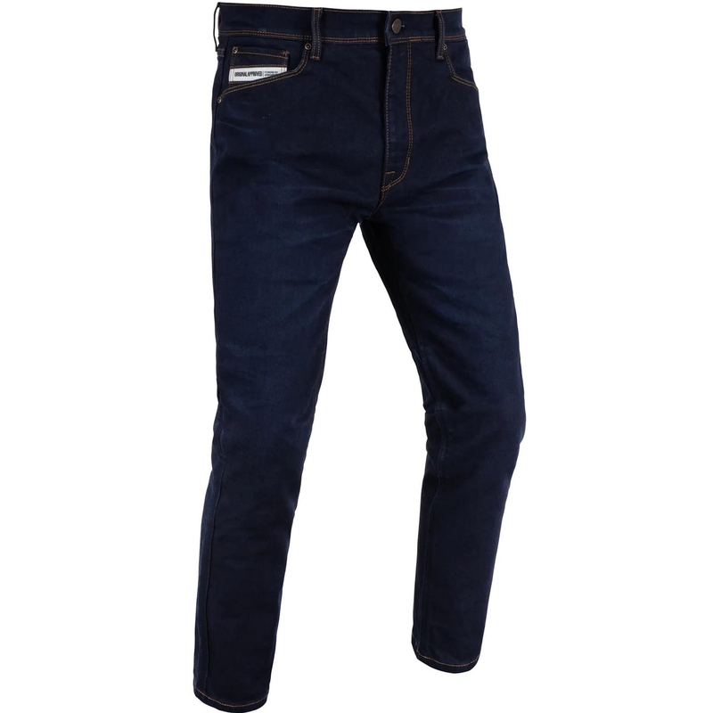 Prodloužené džíny na motorku Oxford Marshal AAA Slim Fit černé